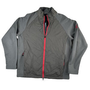 Zero Restriction Jacket Tour Series Full Zip Golf Windbreaker Men's Size S Gray